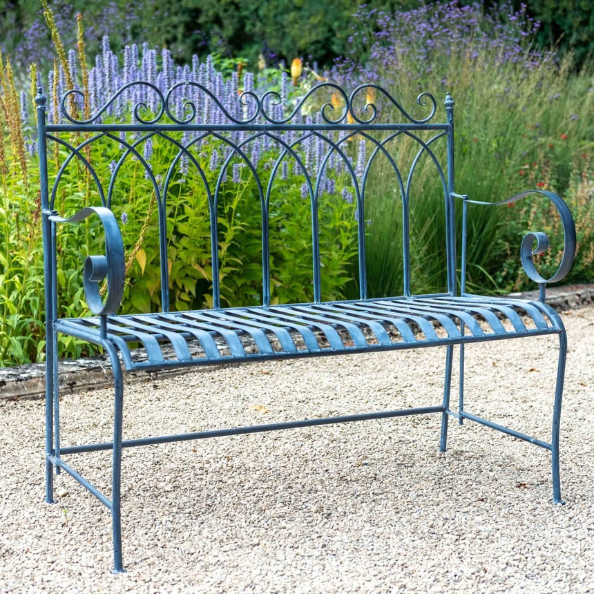 Gothic Garden Bench - Lead Grey Colour Quality Home Decor Garden & Outdoor Living and Gifts