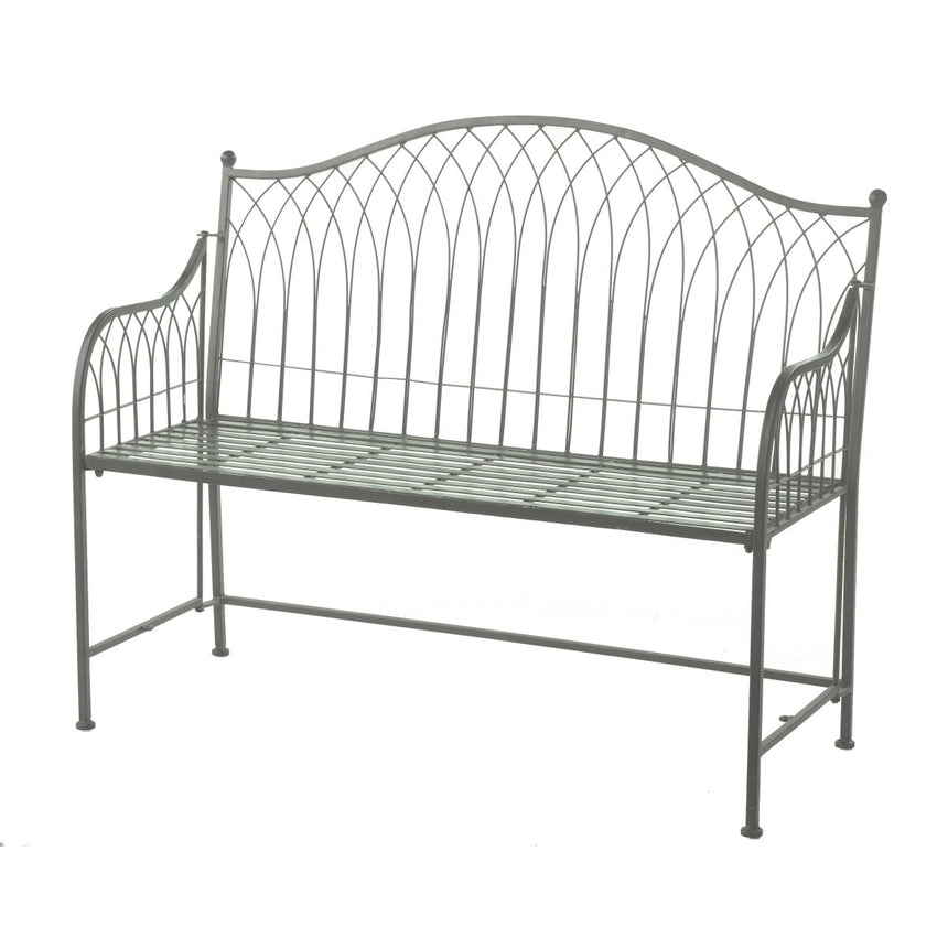 Hampton Garden Bench - Umber Grey - Gothic Style - Pre - Assembled, Foldable for Easy Storage Quality Home Decor Garden & Outdoor Living and Gifts