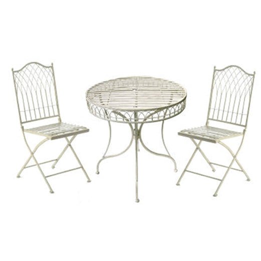 Hampton Garden Furniture Bistro Set - 2 Seater Cream Quality Home Decor Garden & Outdoor Living and Gifts