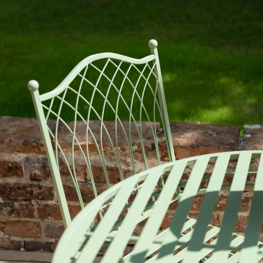 Hampton Garden Furniture Bistro Set - 2 Seater Soft Green Quality Home Decor Garden & Outdoor Living and Gifts