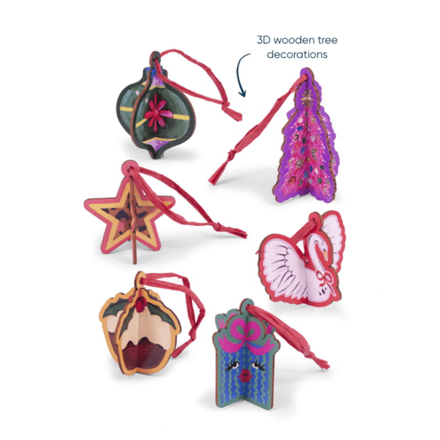 Harlequin Eco Christmas Crackers β FSC Wooden Mix 13in Set of 6 | Decor Sanctuary Quality Home Decor Garden & Outdoor Living and Gifts