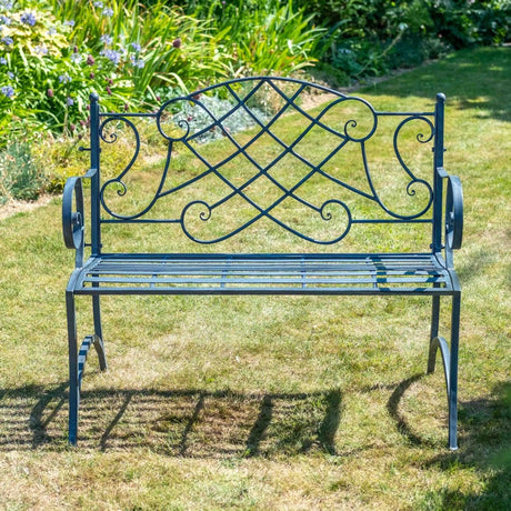 Heritage Garden Bench - Lead Colour Antique Finish Quality Home Decor Garden & Outdoor Living and Gifts