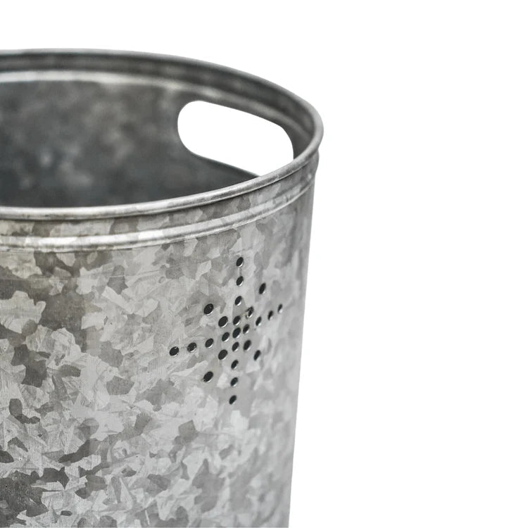 Indoor Christmas Tree Bucket with Star in Galvanised Steel - Large Quality Home Decor Garden & Outdoor Living and Gifts