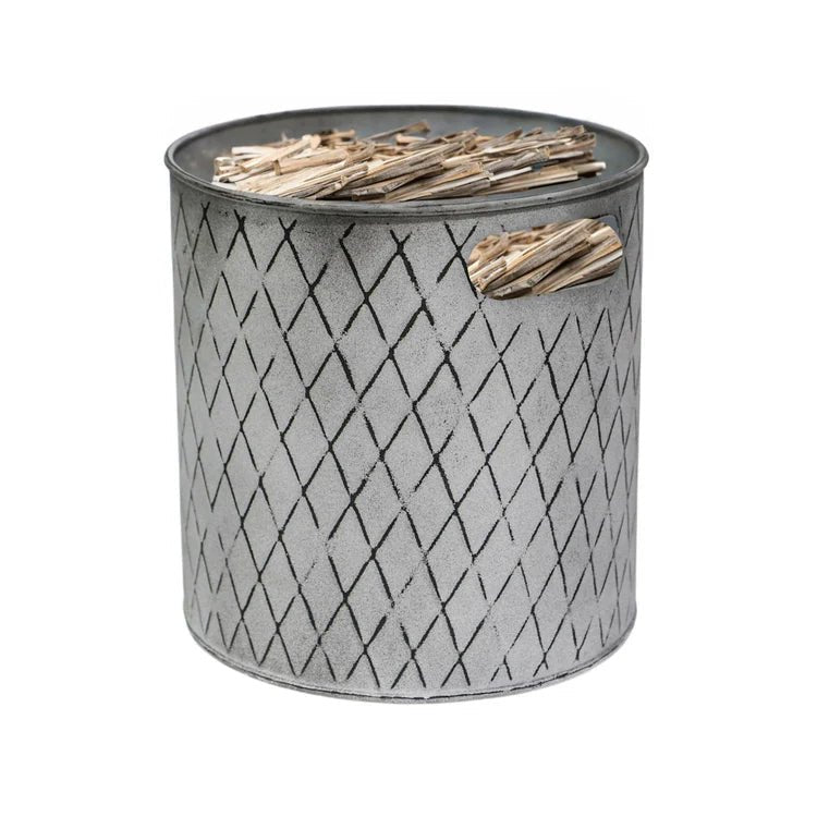 Indoor Christmas Tree Bucket Zinc - Large Quality Home Decor Garden & Outdoor Living and Gifts