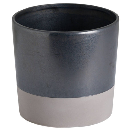 Large Metallic Grey Ceramic Indoor Planter Luxury Home Decor Garden & Outdoor And Gifts