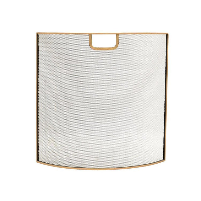 Iron Fire Screen in Brass Finish H61Cm W61Cm Luxury Home Decor Garden & Outdoor And Gifts