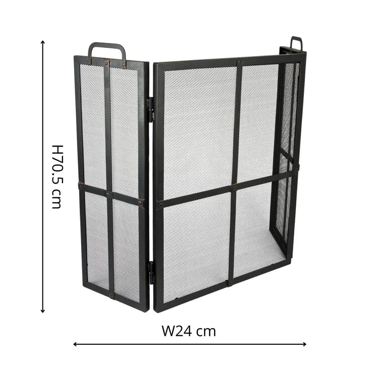 Iron Fire Screen Surround H70.5Cm W51Cm Luxury Home Decor Garden & Outdoor And Gifts