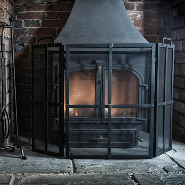 Iron Fire Screen Surround H70.5Cm W51Cm Luxury Home Decor Garden & Outdoor And Gifts
