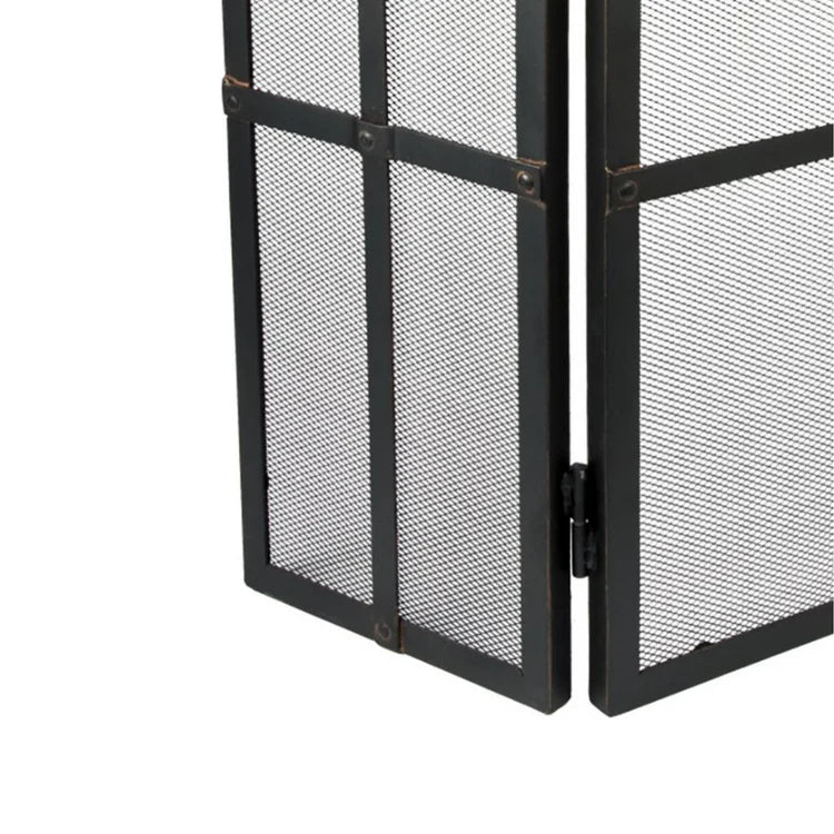 Iron Fire Screen Surround H70.5Cm W51Cm Luxury Home Decor Garden & Outdoor And Gifts