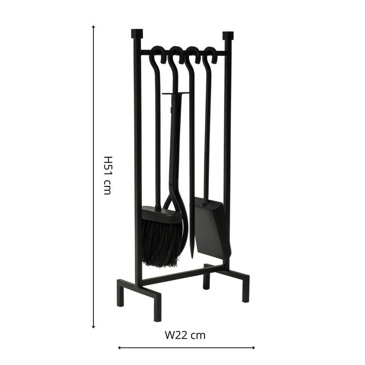 Iron Hanging Rack Fireside Companion Set 50cm Luxury Home Decor Garden & Outdoor And Gifts