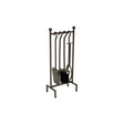 Iron Hanging Rack Fireside Companion Set Pewter H51Cm W22cm Luxury Home Decor Garden & Outdoor And Gifts