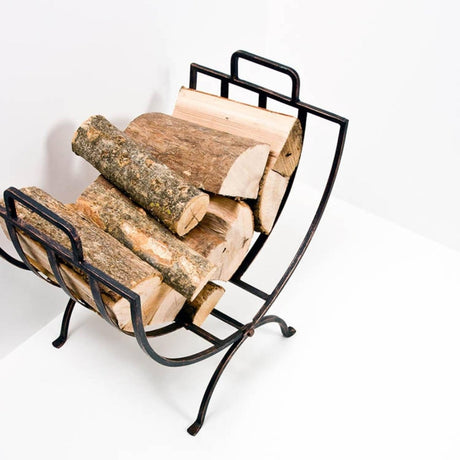 Iron Linear Log Basket Luxury Home Decor Garden & Outdoor And Gifts