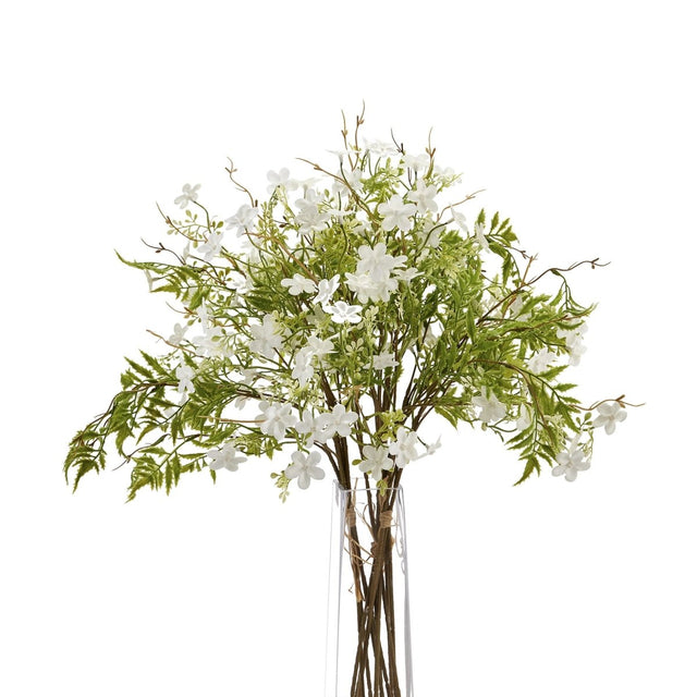 Italian White Bellflower - Best Artificial Flower Single Stem Luxury Home Decor Garden & Outdoor And Gifts