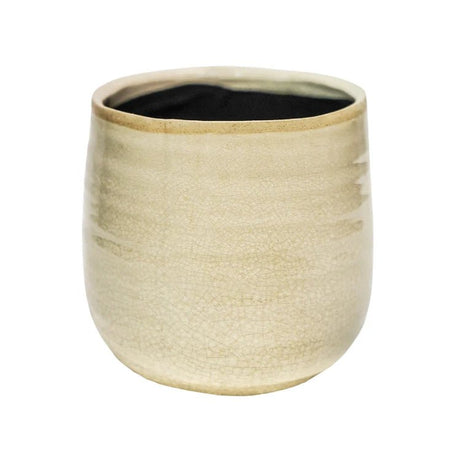 Ivory Cream Ceramic Indoor Plant Pot Luxury Home Decor Garden & Outdoor And Gifts