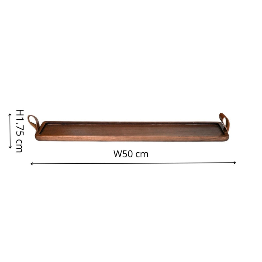 Ivyline - Harvey Walnut Wooden Candle Tray Luxury Home Decor Garden & Outdoor And Gifts