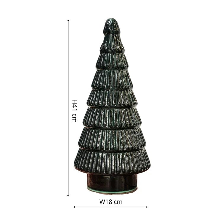 Juniper Evergreen Glass Tree - Large Quality Home Decor Garden & Outdoor Living and Gifts