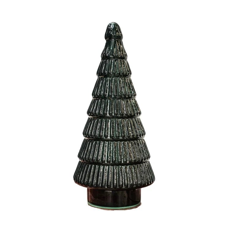 Juniper Evergreen Glass Tree - Large Quality Home Decor Garden & Outdoor Living and Gifts