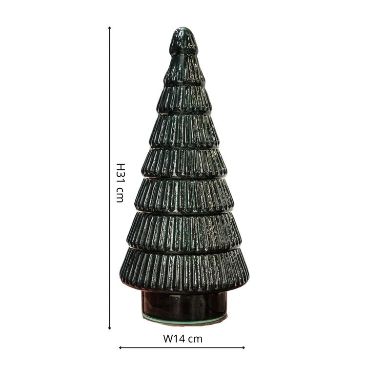 Juniper Evergreen Glass Tree - Small Quality Home Decor Garden & Outdoor Living and Gifts