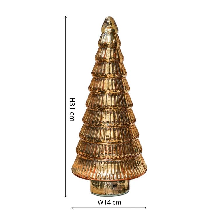 Juniper Gold Glass Tree - Small Quality Home Decor Garden & Outdoor Living and Gifts