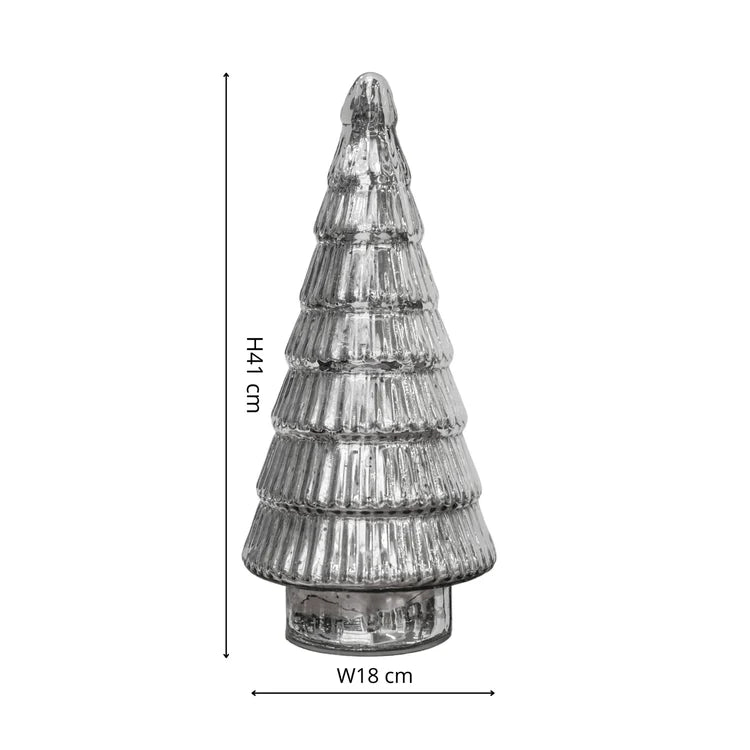 Juniper Silver Glass Tree - Large Quality Home Decor Garden & Outdoor Living and Gifts