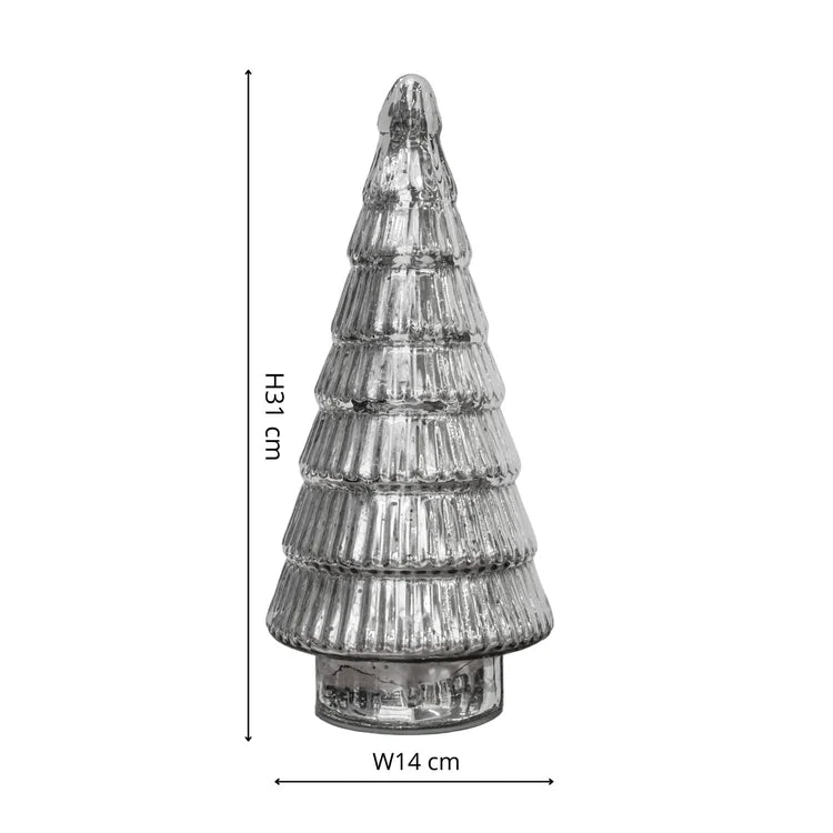 Juniper Silver Glass Tree - Small Quality Home Decor Garden & Outdoor Living and Gifts