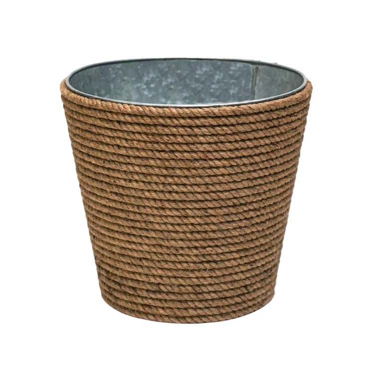 Jute & Galvinised Christmas Tree Bucket Quality Home Decor Garden & Outdoor Living and Gifts