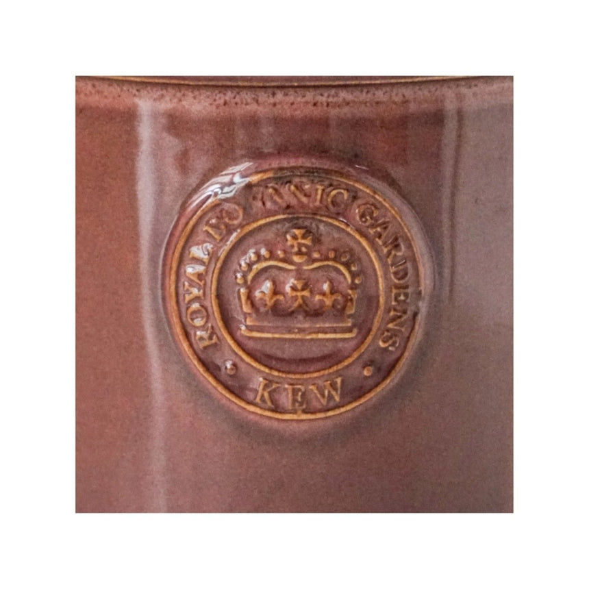 Kew Gardens Ceramic Indoor Planter - Glazed & Embossed Rich Plum Luxury Home Decor Garden & Outdoor And Gifts