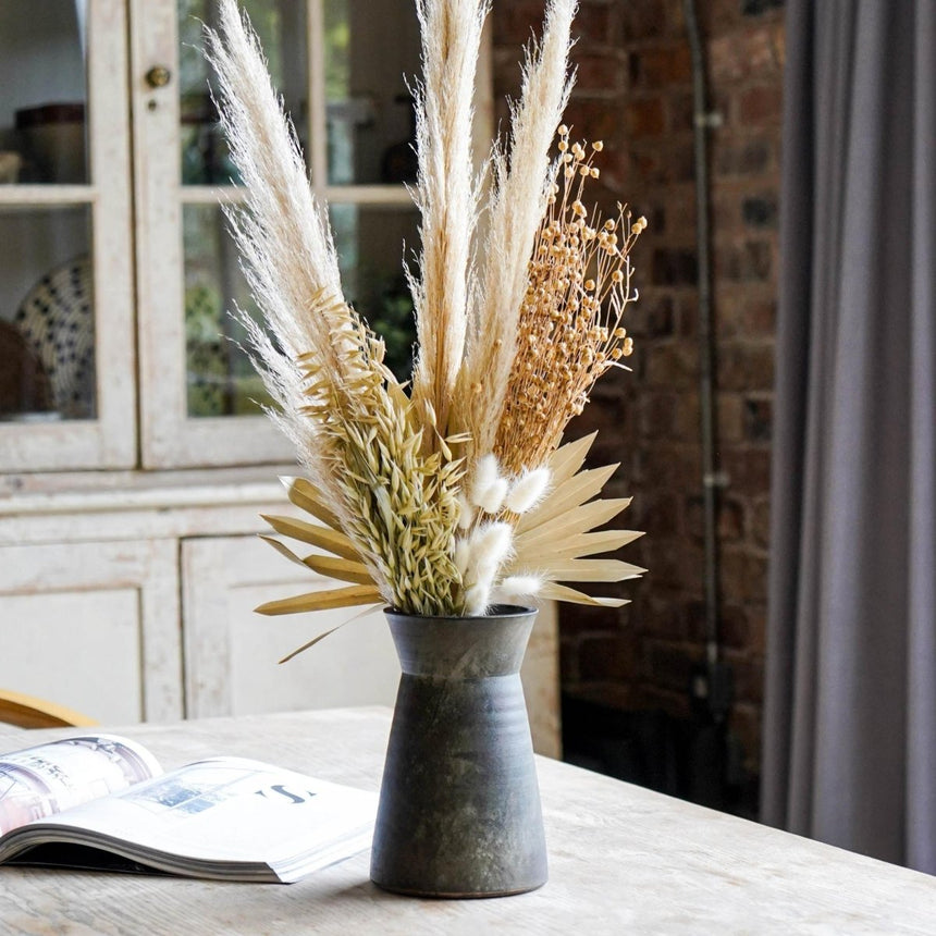 Kew Gardens Terracotta Bronze Finish Vase - Hand Thrown Ceramic Luxury Home Decor Garden & Outdoor And Gifts