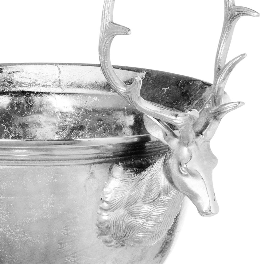 Large Aluminium Stag Champagne Cooler on Stand - Kitchen & Tableware UK Luxury Home Decor Garden & Outdoor And Gifts