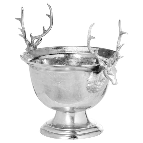 Large Aluminium Stag Champagne Cooler on Stand - Kitchen & Tableware UK Luxury Home Decor Garden & Outdoor And Gifts