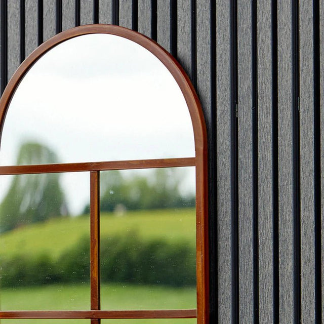 Large Archway Outdoor Garden Mirror Antique Rust Finish - UV Stable Quality Home Decor Garden & Outdoor Living and Gifts