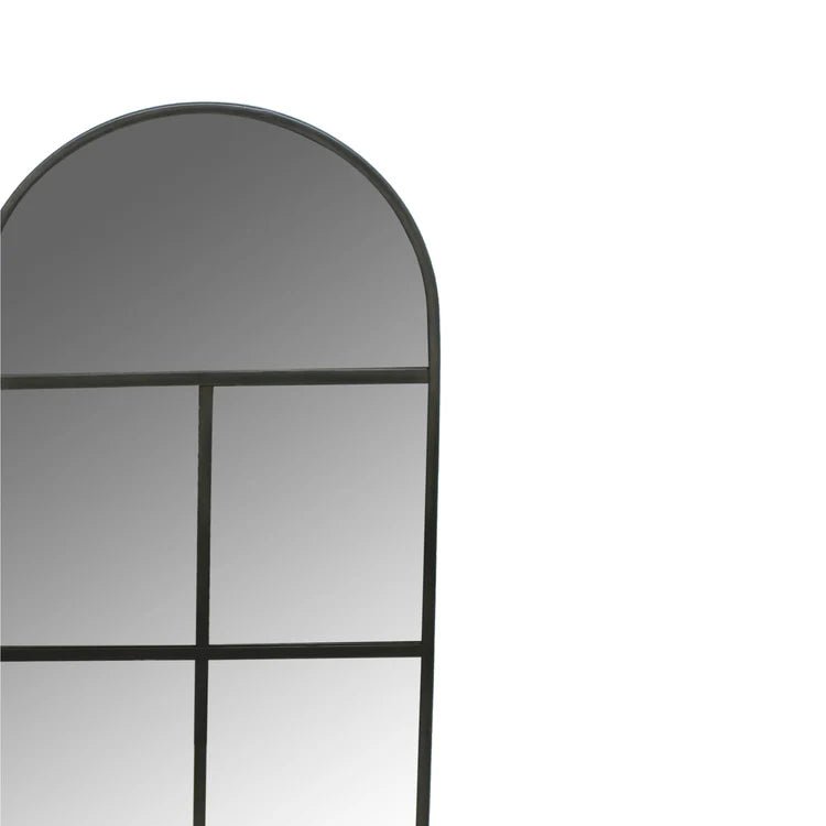 Large Archway Outdoor Garden Mirror Black - Metal, UV Stable Quality Home Decor Garden & Outdoor Living and Gifts