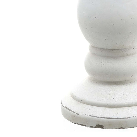 Large Matt White Ceramic Candle Holder - Designer Luxury Candle Holders Luxury Home Decor Garden & Outdoor And Gifts