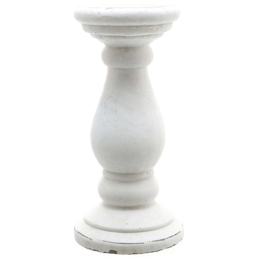 Large Matt White Ceramic Candle Holder - Designer Luxury Candle Holders Luxury Home Decor Garden & Outdoor And Gifts