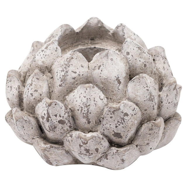 Large Stone Effect Acorn Tea Light Holder - Tealight Candle Holders UK Luxury Home Decor Garden & Outdoor And Gifts