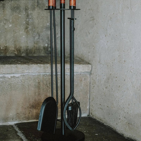 Leather Handle Companion Set 70cm Luxury Home Decor Garden & Outdoor And Gifts