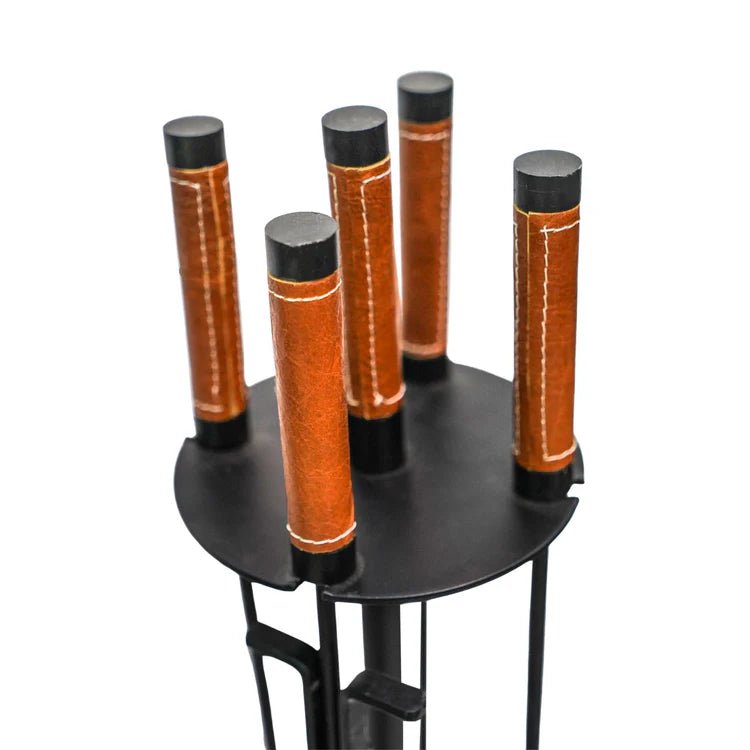 Leather Handle Companion Set 70cm Luxury Home Decor Garden & Outdoor And Gifts