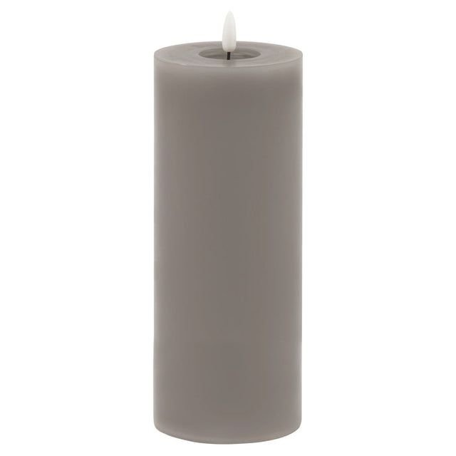 Luxe Collection Melt Effect 3.5x9 Grey LED Wax Candle - Fake Flameless Battery Candles Luxury Home Decor Garden & Outdoor And Gifts
