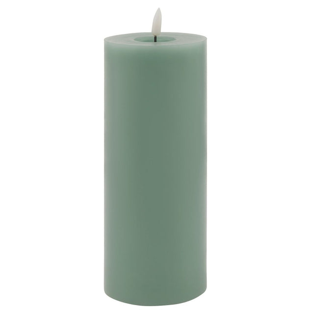 Luxe Collection Melt Effect 3.5x9 Sage LED Wax Candle - Fake Flameless Battery Candles Luxury Home Decor Garden & Outdoor And Gifts