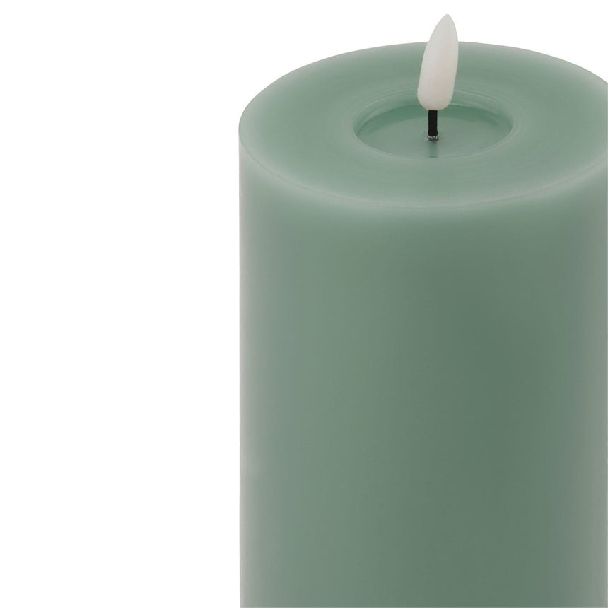 Luxe Collection Melt Effect 3.5x9 Sage LED Wax Candle - Fake Flameless Battery Candles Luxury Home Decor Garden & Outdoor And Gifts