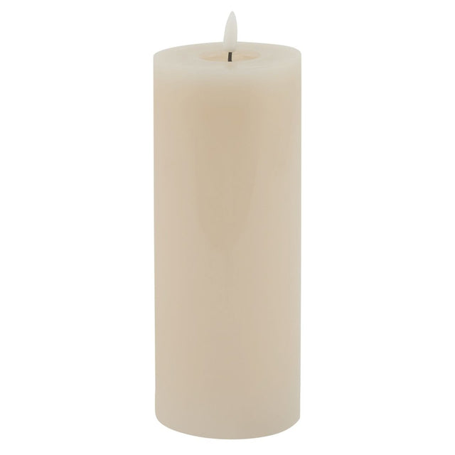 Luxe Collection Melt Effect 3.5x9 Taupe LED Wax Candle - Fake Flameless Battery Candles Luxury Home Decor Garden & Outdoor And Gifts