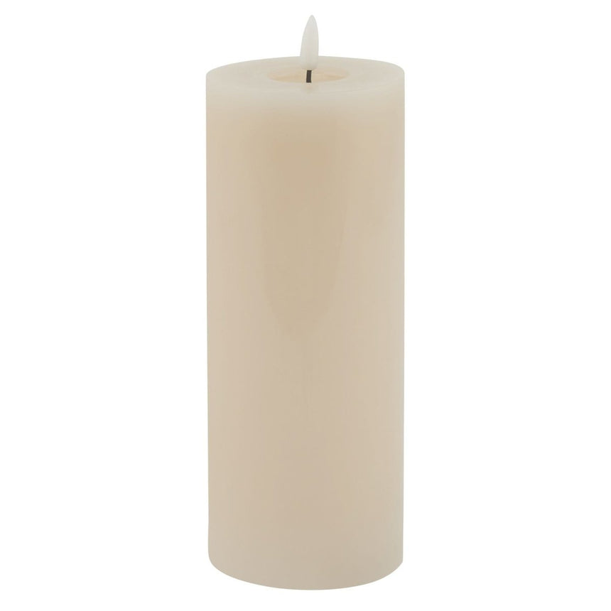 Luxe Collection Melt Effect 3.5x9 Taupe LED Wax Candle - Fake Flameless Battery Candles Luxury Home Decor Garden & Outdoor And Gifts