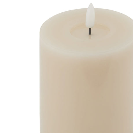 Luxe Collection Melt Effect 3.5x9 Taupe LED Wax Candle - Fake Flameless Battery Candles Luxury Home Decor Garden & Outdoor And Gifts