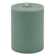 Luxe Collection Melt Effect 6x8 Sage LED Wax Candle - Fake Flameless Battery Candles Luxury Home Decor Garden & Outdoor And Gifts