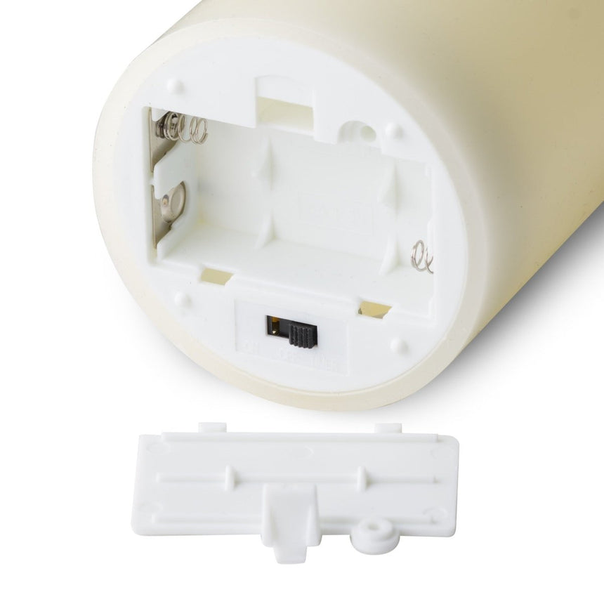 Luxe Collection Natural Glow 3 x 6 LED Cream Candle - Fake Flameless Battery Candles Luxury Home Decor Garden & Outdoor And Gifts