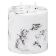 Luxe Collection Natural Glow 6x6 Marble Effect LED Candle - Fake Flameless Battery Candles Luxury Home Decor Garden & Outdoor And Gifts