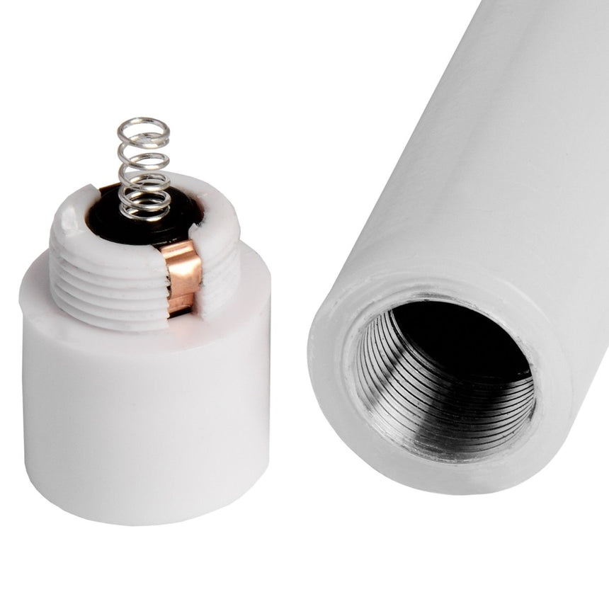 Luxe Collection Natural Glow S/ 2 White LED Dinner Candles - Fake Flameless Battery Candles Luxury Home Decor Garden & Outdoor And Gifts