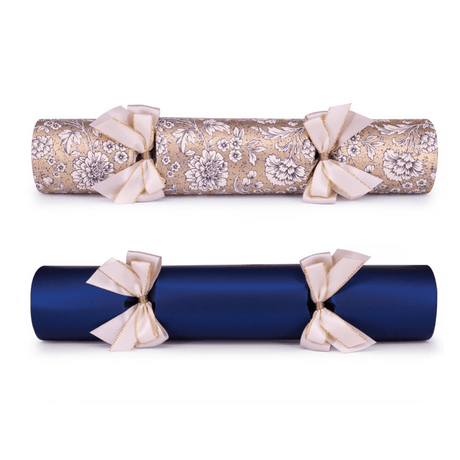 Luxury Blue & Gold Christmas Crackers – 13in Set of 6 | Decor Sanctuary Quality Home Decor Garden & Outdoor Living and Gifts