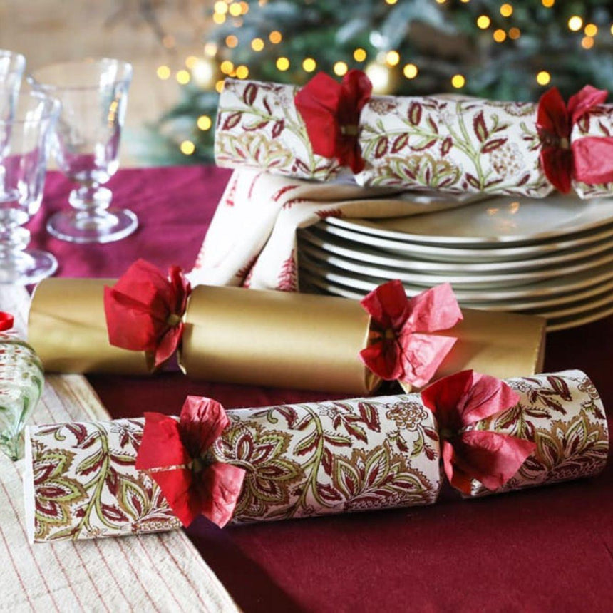 Luxury Burgundy Christmas Crackers – Handmade 13in Set of 6 | Decor Sanctuary Quality Home Decor Garden & Outdoor Living and Gifts