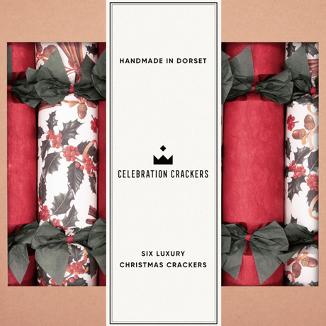 Luxury Cinnamon Red Christmas Crackers – 13in Set of 6 | Decor Sanctuary Quality Home Decor Garden & Outdoor Living and Gifts